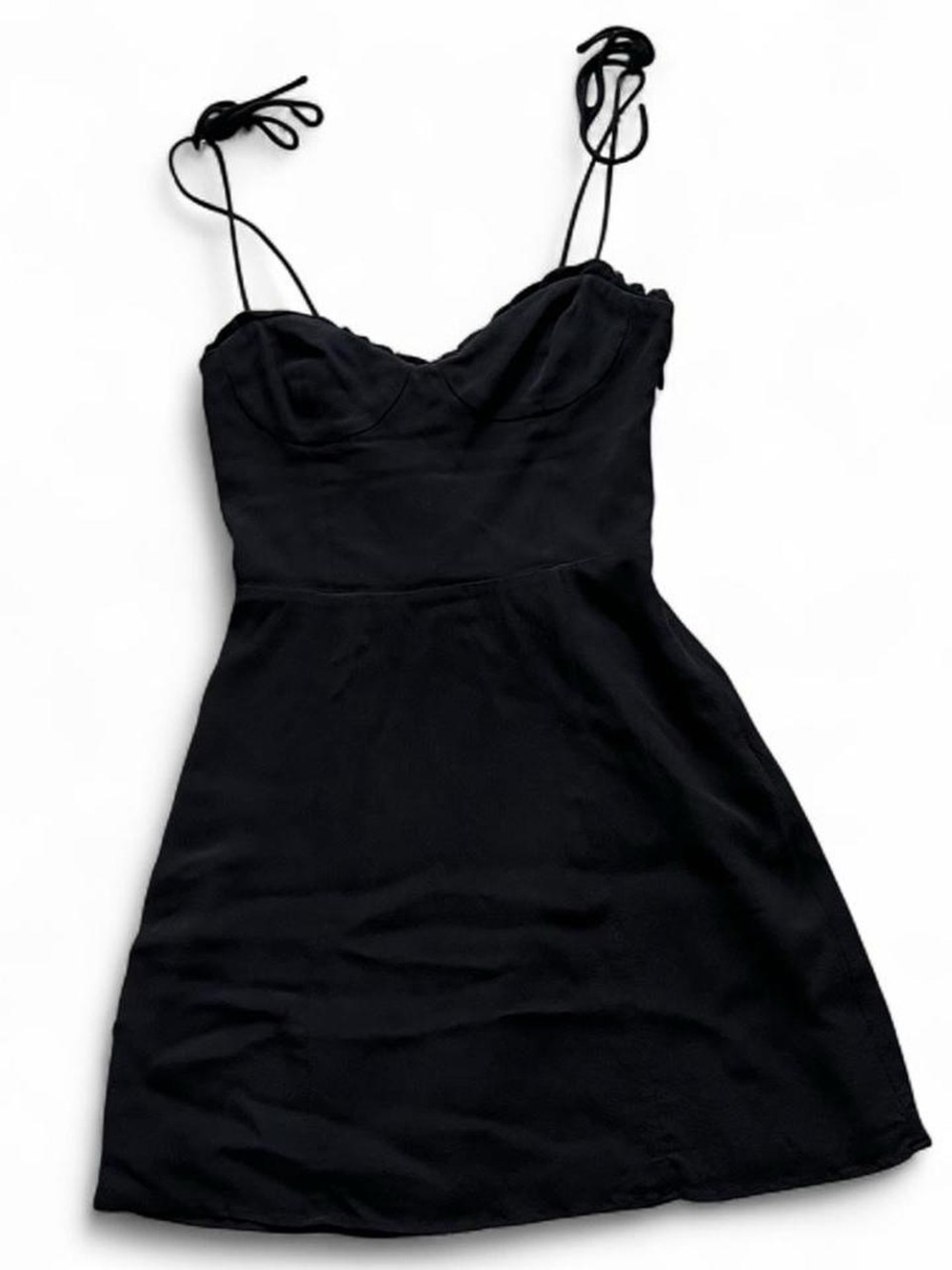 Size 00 Black Wilfred Fable Mini Dress